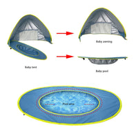 Beach Tent Sun Shelter  Up Beach Tent Sun Proof Wind Proof Portable Baby Beach Tent with Pool Storage Bags for Outdoor Wholesale
