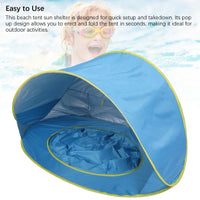 Beach Tent Sun Shelter  Up Beach Tent Sun Proof Wind Proof Portable Baby Beach Tent with Pool Storage Bags for Outdoor Wholesale