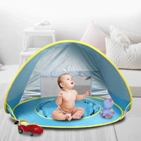 Beach Tent Sun Shelter  Up Beach Tent Sun Proof Wind Proof Portable Baby Beach Tent with Pool Storage Bags for Outdoor Wholesale