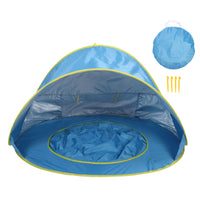 Beach Tent Sun Shelter  Up Beach Tent Sun Proof Wind Proof Portable Baby Beach Tent with Pool Storage Bags for Outdoor Wholesale
