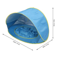 Beach Tent Sun Shelter  Up Beach Tent Sun Proof Wind Proof Portable Baby Beach Tent with Pool Storage Bags for Outdoor Wholesale