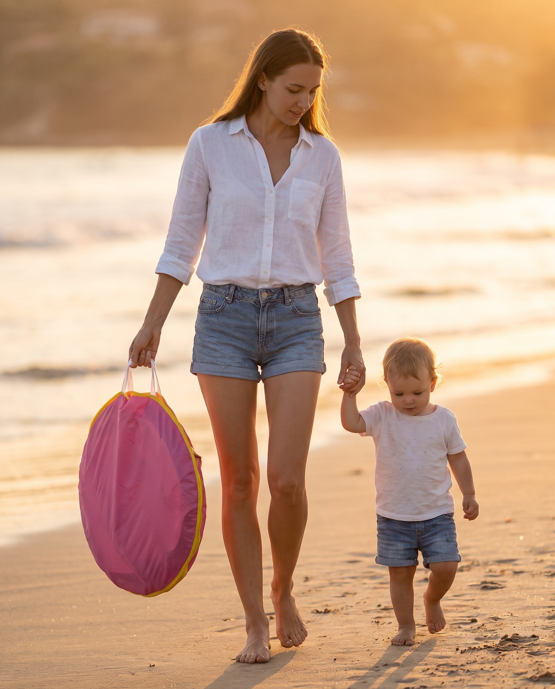 Lunéa Baby pliée, transport facile avec bébé